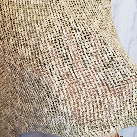 URSULA OF SWITZERLAND Weave Open Front Blazer Small - Picture 8 of 8